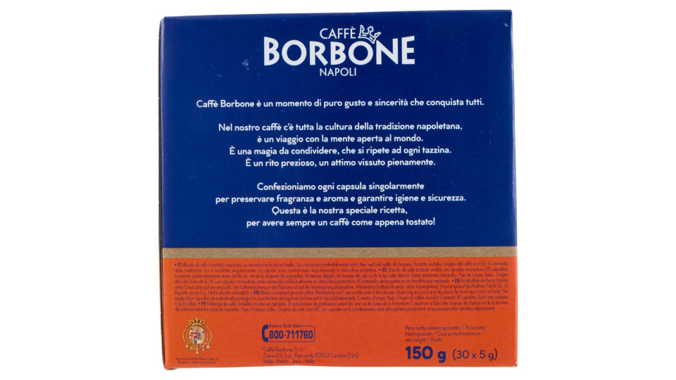 Caffè Borbone Miscela Decisa Capsule Compatibili Nespresso* ad uso domestico 30 x 5 g
