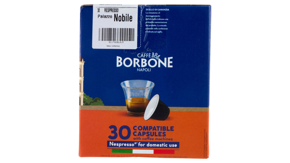 Caffè Borbone Miscela Decisa Capsule Compatibili Nespresso* ad uso domestico 30 x 5 g