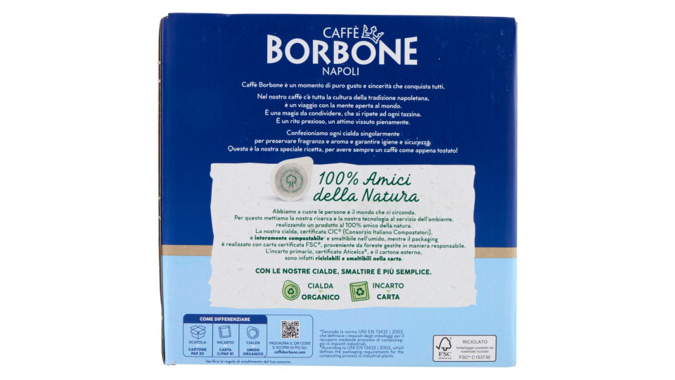 Caffè Borbone Miscela Nobile Cialde Compostabili* 120 x 7,2 g