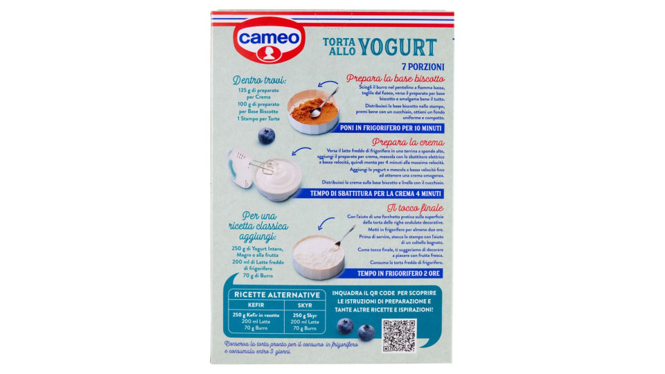 cameo le nuove Irresistibili Torta allo Yogurt 235 g