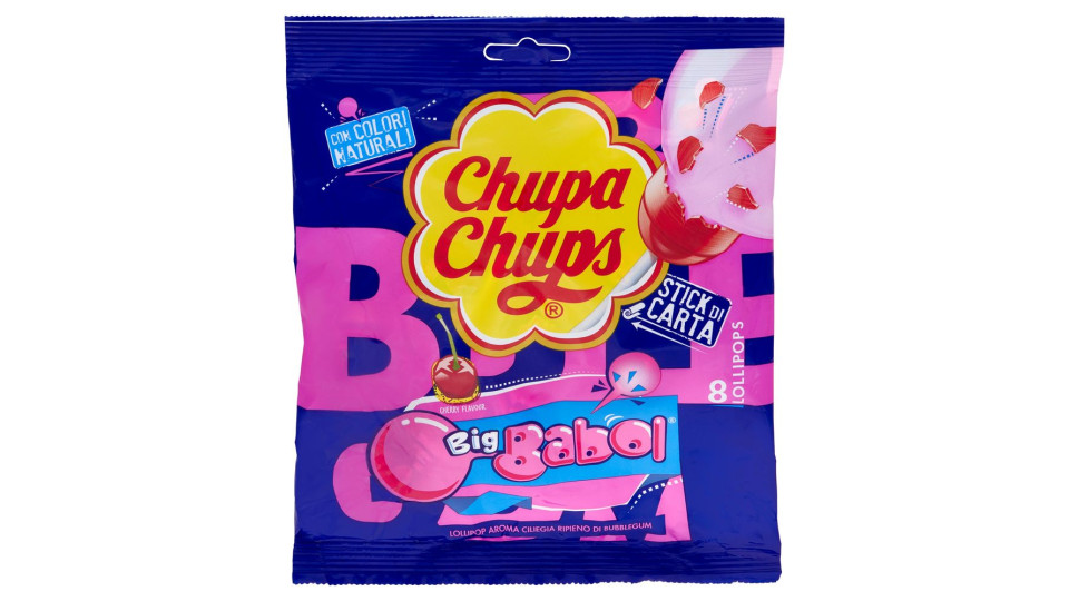 Chupa Chups Big Babol 8 Lollipops 120 g
