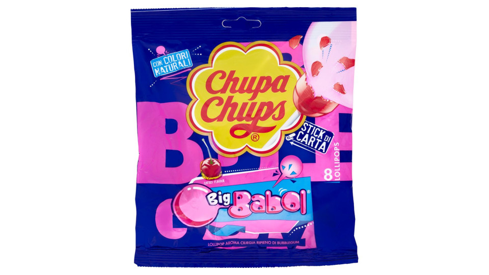 Chupa Chups Big Babol 8 Lollipops 120 g
