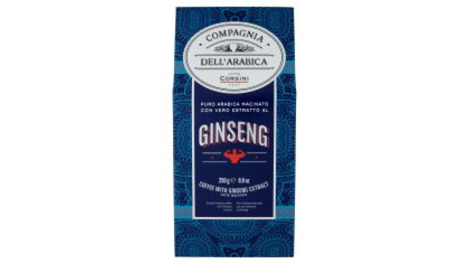 Compagnia dell'Arabica Puro Arabica Macinato con Vero Estratto al Ginseng caffè macinato 250 g