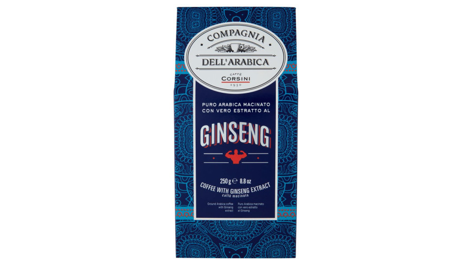 Compagnia dell'Arabica Puro Arabica Macinato con Vero Estratto al Ginseng caffè macinato 250 g