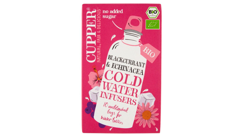 CUPPER Infuso a freddo Biologico di Ribes Nero e Echinacea 10 bustine