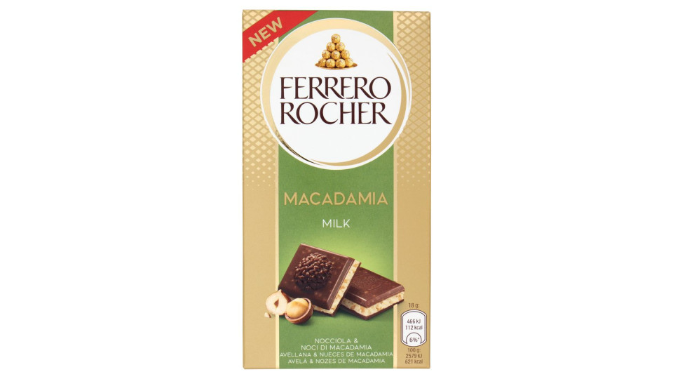 Ferrero Rocher Macadamia Milk Nocciola & Noci di Macadamia 90 g