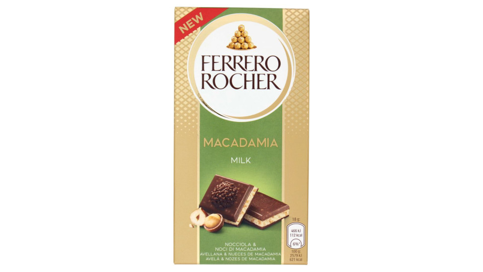 Ferrero Rocher Macadamia Milk Nocciola & Noci di Macadamia 90 g