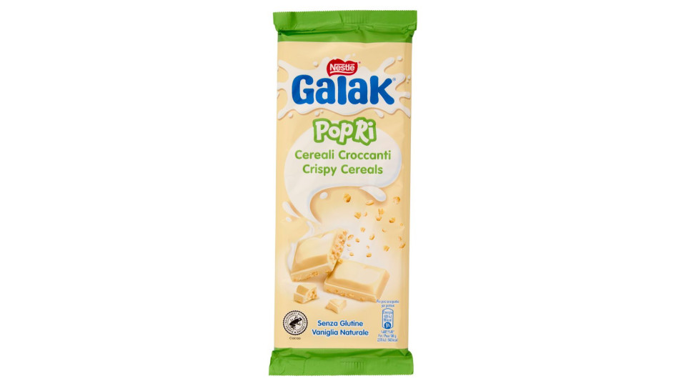 Galak PoPri Tavoletta Cioccolato Bianco con Cereali 90g