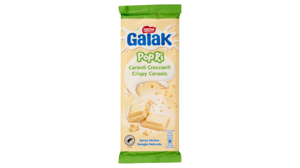 Galak PoPri Tavoletta Cioccolato Bianco con Cereali 90g