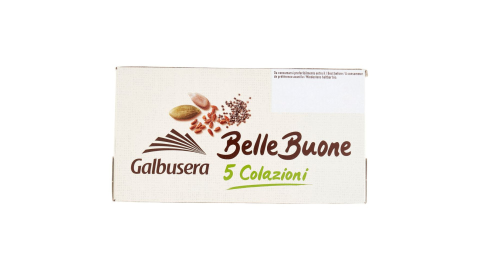 Galbusera BelleBuone 5 Colazioni Cioccolato semi di papavero, semi di girasole e semi di zucca 5x40g