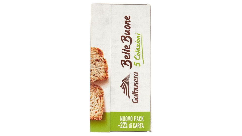 Galbusera BelleBuone 5 Colazioni Cioccolato semi di papavero, semi di girasole e semi di zucca 5x40g