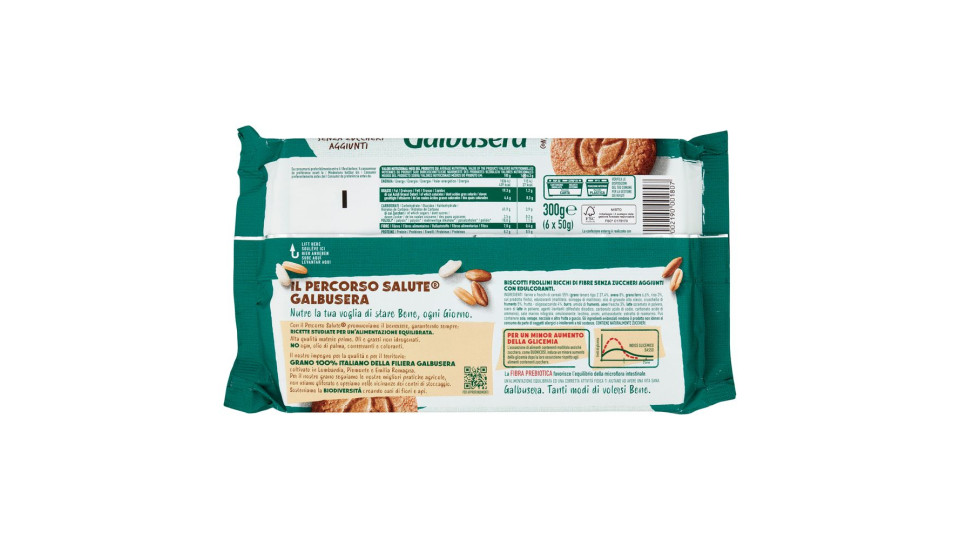 Galbusera BuoniCosi Senza Zuccheri Aggiunti con Avena e Riso 6 x 50 g