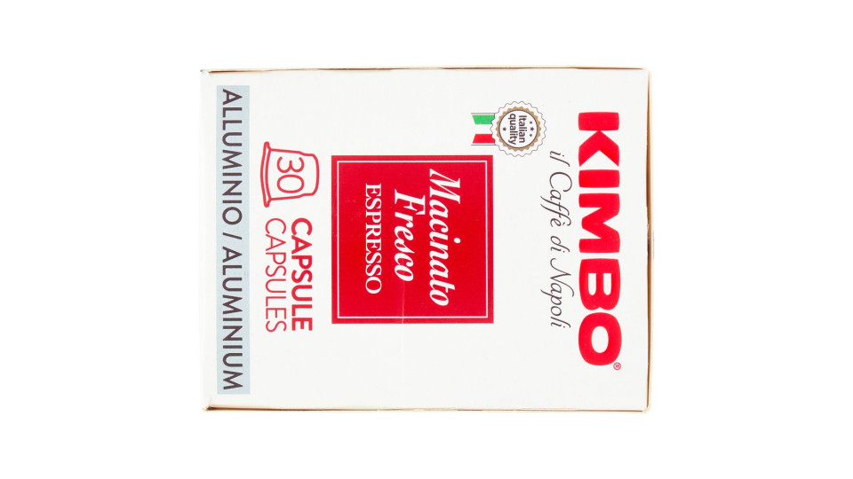 Kimbo Macinato Fresco Capsule Compatibili con Macchine Nespresso* Original 30 x 5,5 g