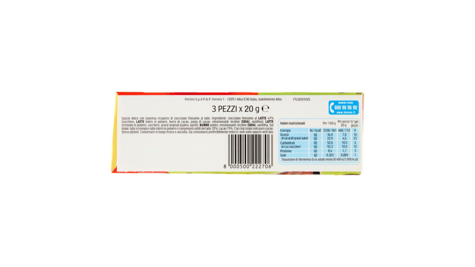 Kinder Sorpresa Natoons 3 x 20 g