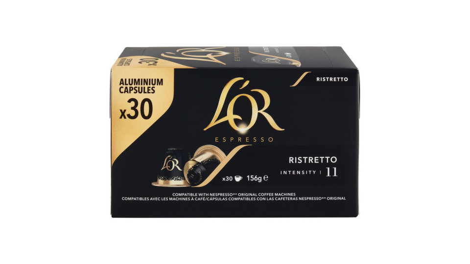 L'Or Espresso Ristretto 11- 40 Capsule Caffè Compatibili con Macchine Nespresso*® Original 208g