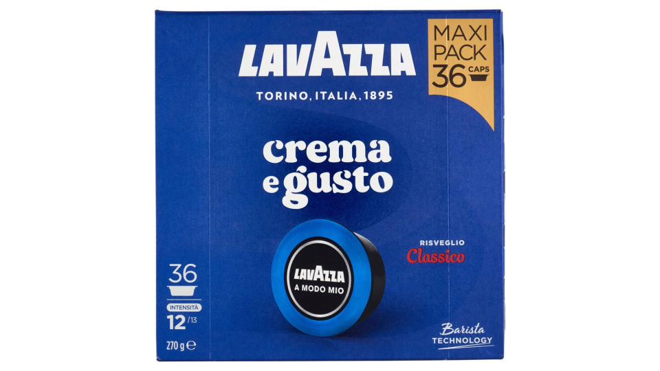 Lavazza A Modo Mio crema e gusto Classico 36 Capsule 270 g
