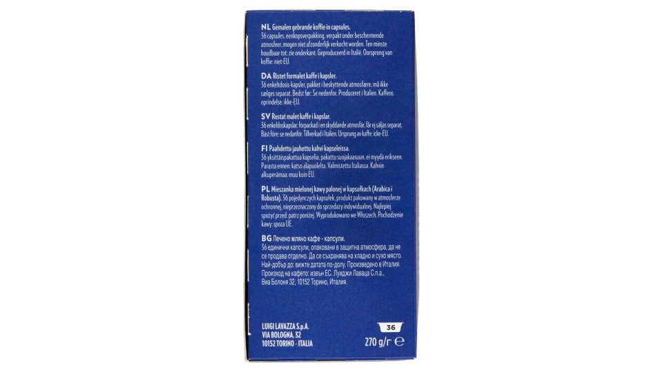 Lavazza A Modo Mio crema e gusto Classico 36 Capsule 270 g