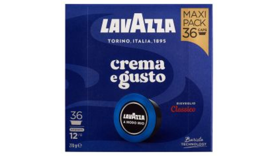 Lavazza A Modo Mio crema e gusto Classico 36 Capsule 270 g