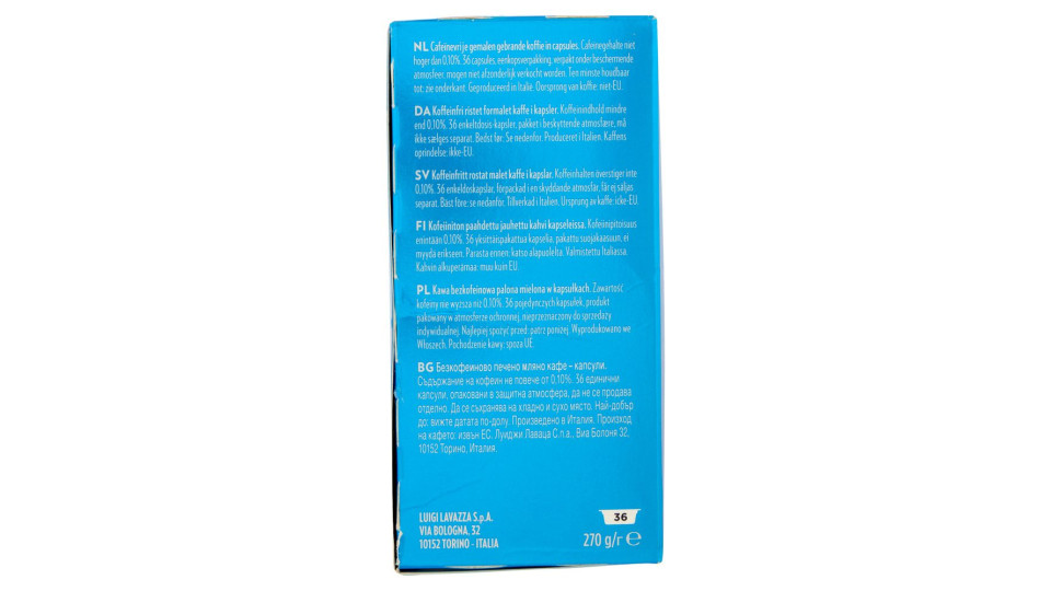 Lavazza A Modo Mio Decaf Classico 36 Capsule 270 g