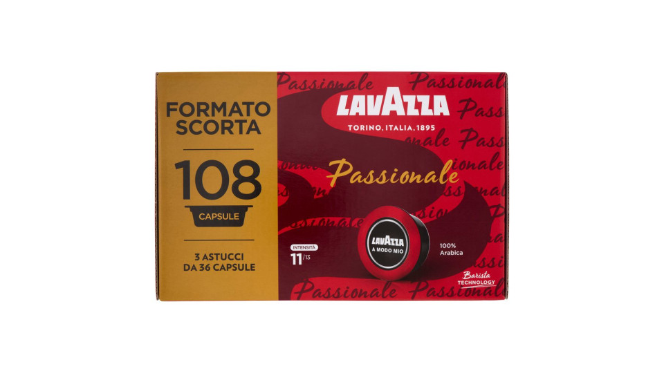 Lavazza A Modo Mio Passionale 108 Capsule 810 g