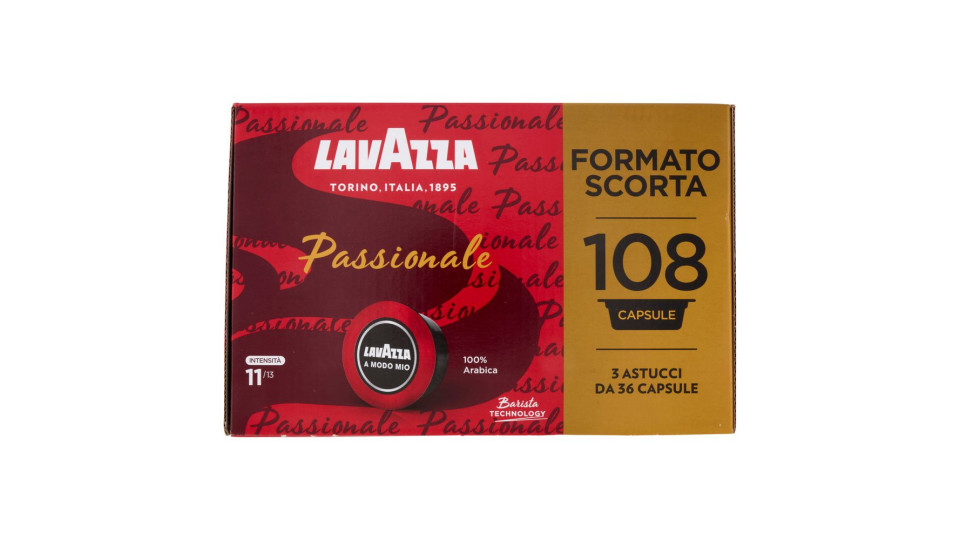 Lavazza A Modo Mio Passionale 108 Capsule 810 g