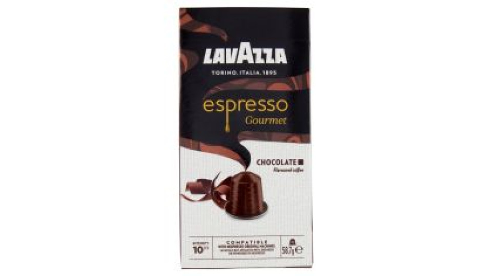 Lavazza espresso Gourmet Chocolate Compatible with Nespresso Original Machines 10 Capsule 58,7 g