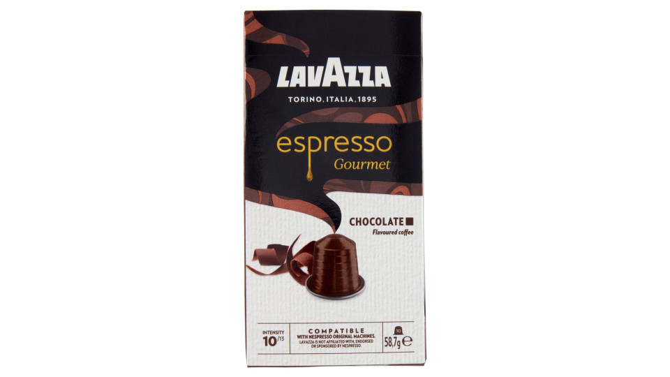 Lavazza espresso Gourmet Chocolate Compatible with Nespresso Original Machines 10 Capsule 58,7 g