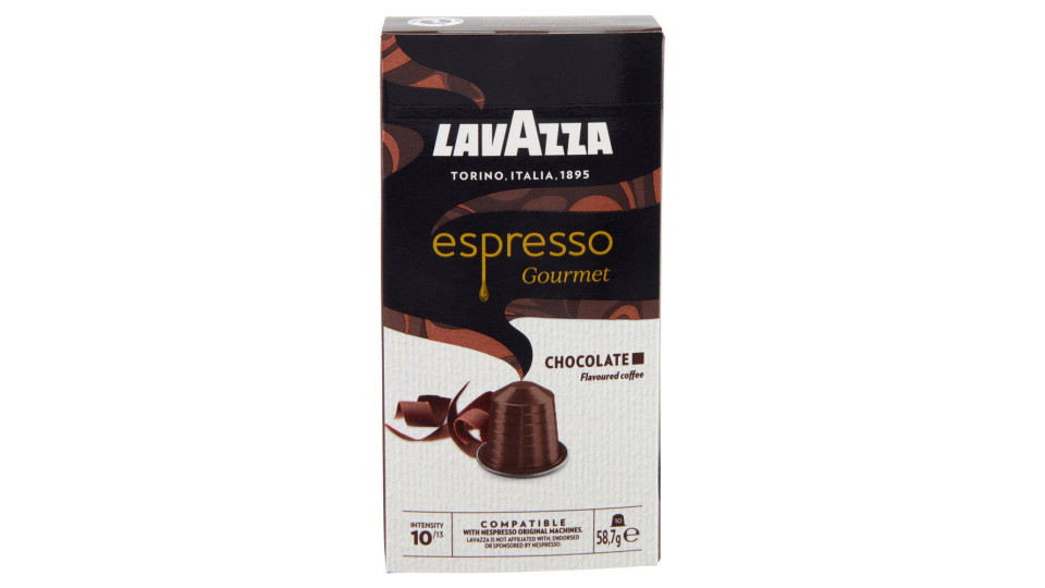 Lavazza espresso Gourmet Chocolate Compatible with Nespresso Original Machines 10 Capsule 58,7 g