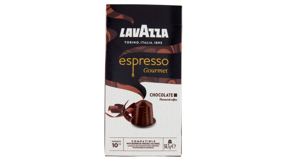 Lavazza espresso Gourmet Chocolate Compatible with Nespresso Original Machines 10 Capsule 58,7 g