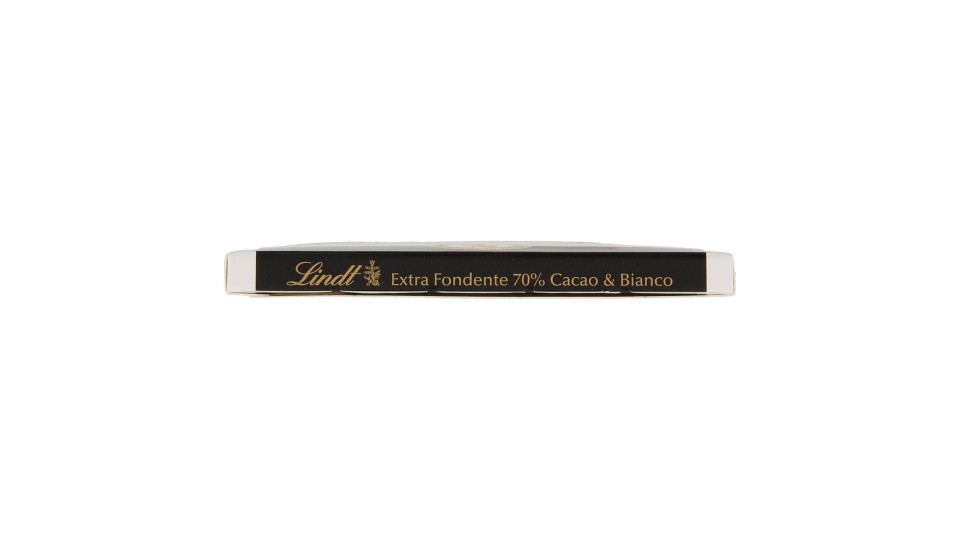 Lindt Excellence Fusion Tavoletta 2 strati cioccolato fondente 70% e bianco 100 g