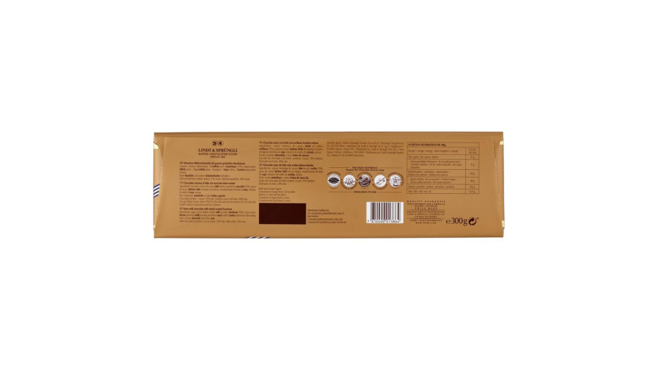 Lindt Gold Tavoletta Cioccolato al latte Maxi formato 300 g