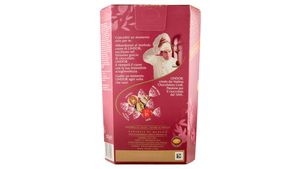 Lindt Lindor Cioccolatini assortiti Scatola limited edition Natale 337 g