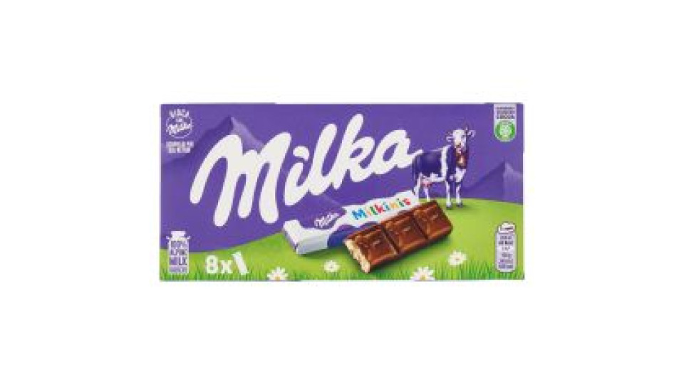 Milka Milkinis, barrette di cioccolato Milka con ripieno di crema al latte - 87,5g