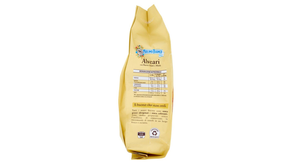 Mulino Bianco Alveari Biscotti con Burro Salato e Miele 600g