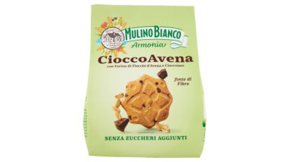 Mulino Bianco Armonia CioccoAvena Biscotti Farina Avena e Cioccolato Senza Zuccheri Aggiunti 270g