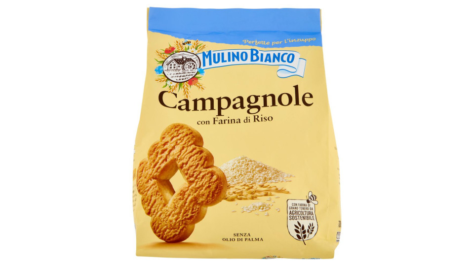 Mulino Bianco Campagnole Biscotti con Farina di Riso 1Kg