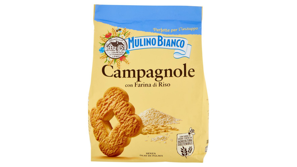 Mulino Bianco Campagnole Biscotti con Farina di Riso 1Kg