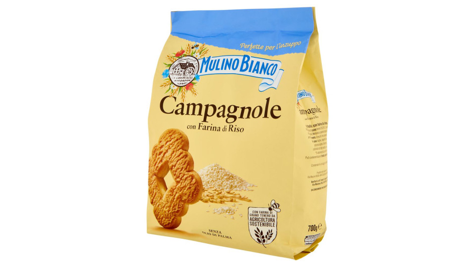Mulino Bianco Campagnole Biscotti con Farina di Riso 1Kg