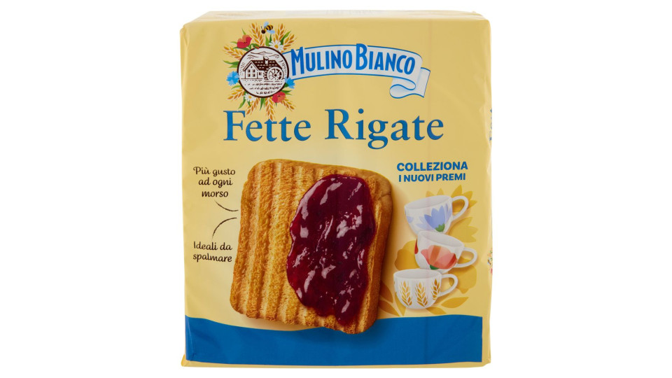 Mulino Bianco Fette Biscottate Rigate 315g