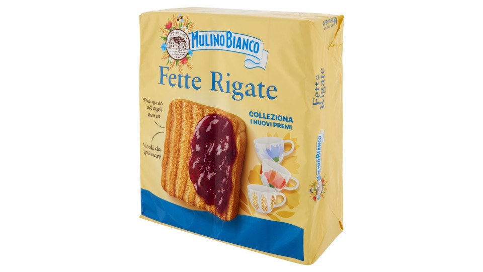 Mulino Bianco Fette Biscottate Rigate 315g