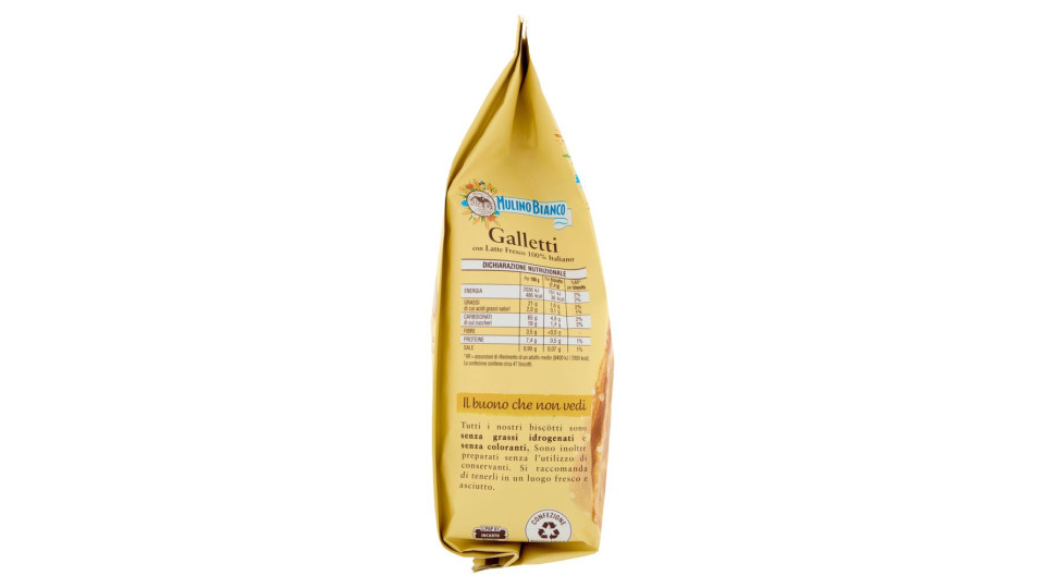 Mulino Bianco Galletti Biscotti con Latte Fresco 100% Italiano 350g