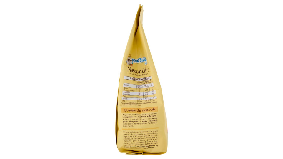 Mulino Bianco Nascondini Biscotti con Cioccolato da Mordere 600g