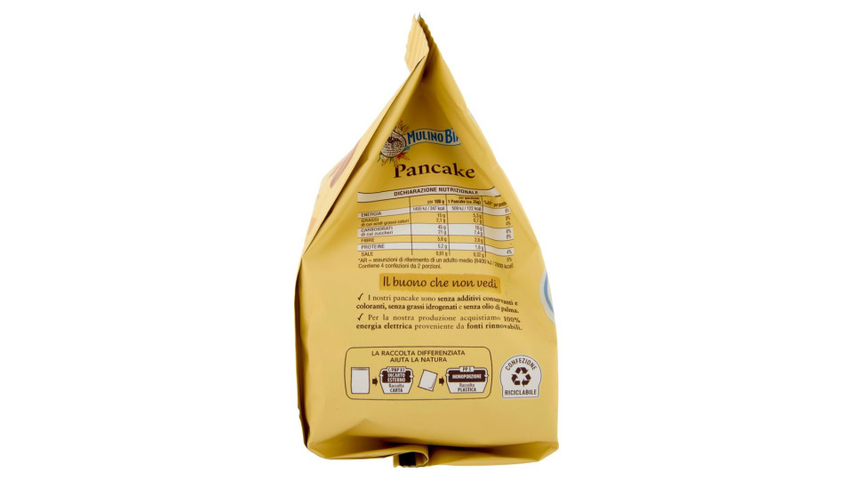 Mulino Bianco Pancake Merenda 100% Latte Fresco Italiano e Farina Sostenibile 8 Porzioni 280g