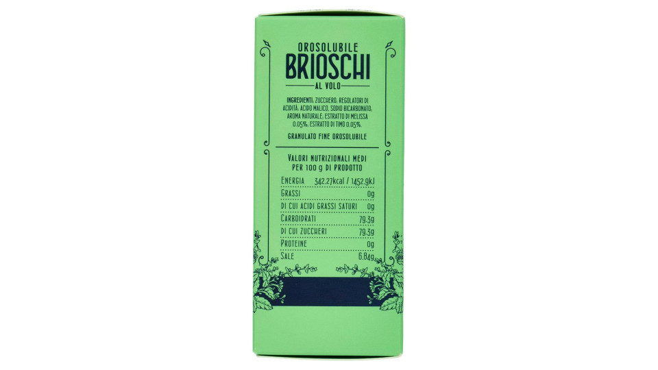 Brioschi Orosolubile al Volo Balsamico Gusto di Erbe Alpine 15 x 1 g