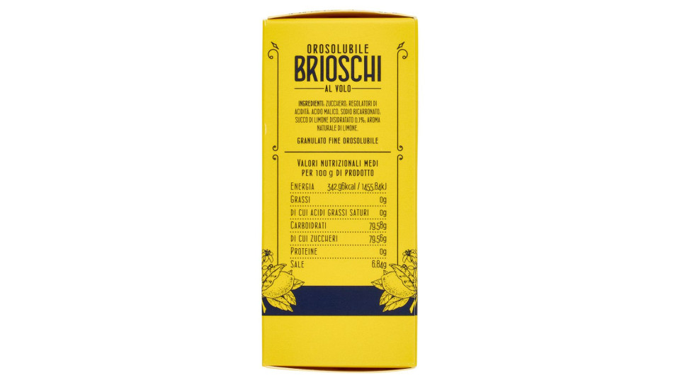 Brioschi Orosolubile al Volo Squisito Gusto di Limone 15 x 1 g
