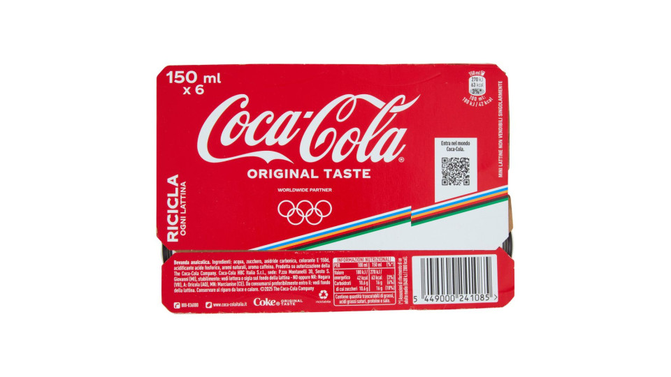 Coca-Cola Original 6 x 150ml