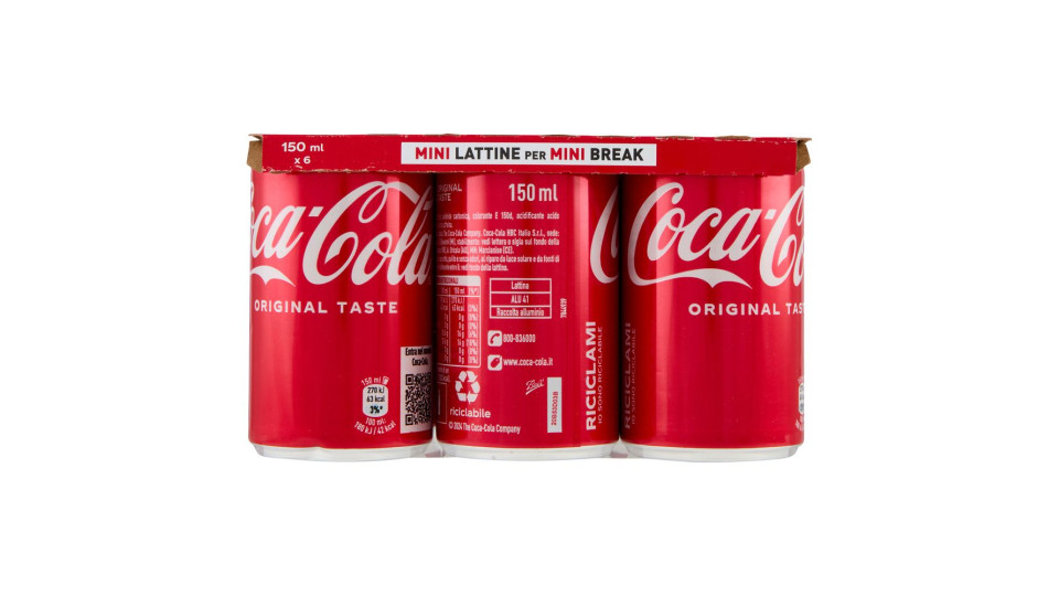 Coca-Cola Original 6 x 150ml