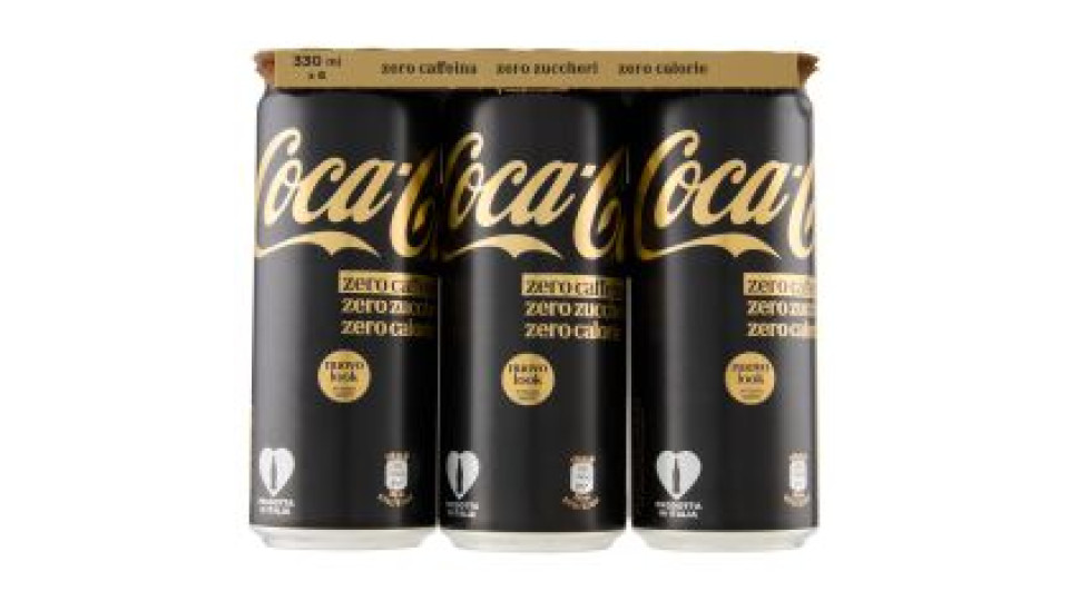 Coca-Cola Zero Zuccheri Zero Caffeina 6 x 330ml