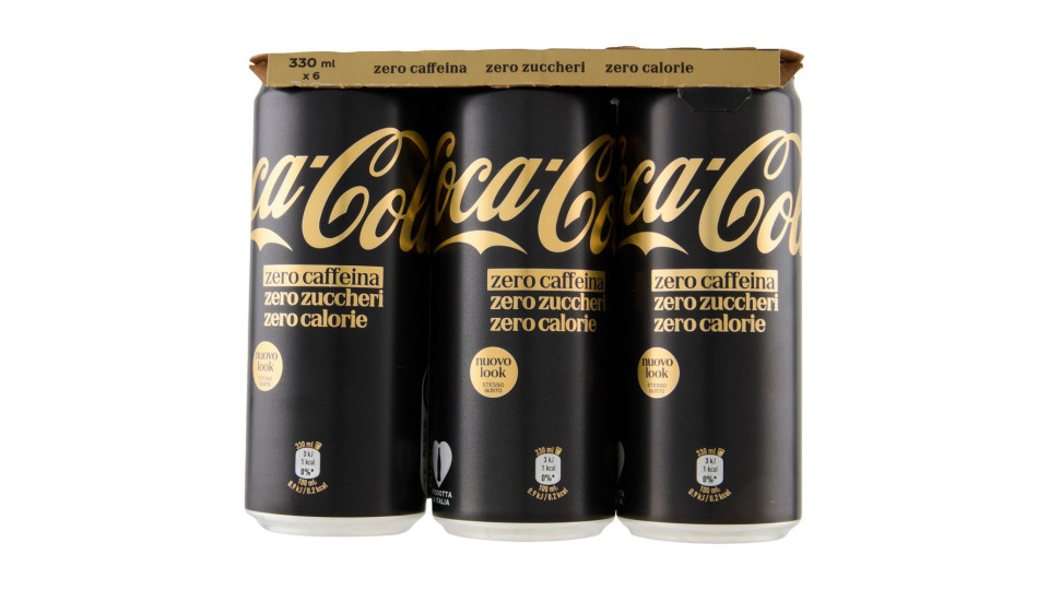 Coca-Cola Zero Zuccheri Zero Caffeina 6 x 330ml