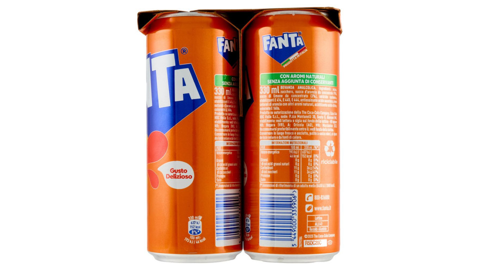 Fanta Lemon Sleek 6 x 33 cl
